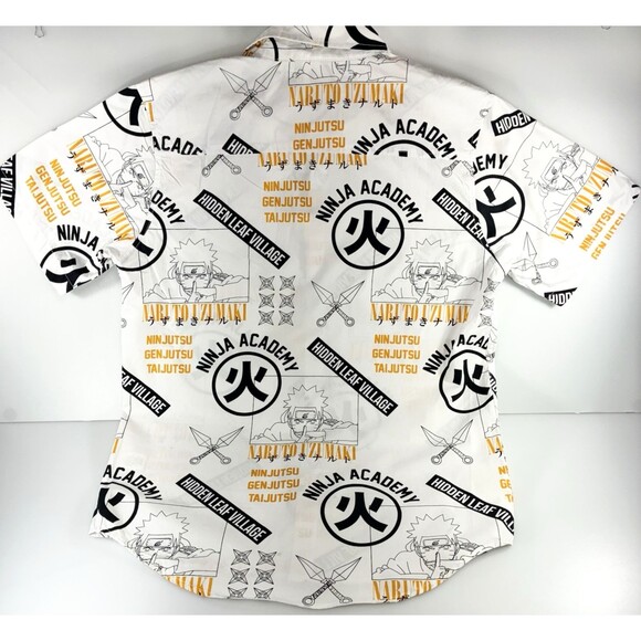 Vintage Naruto Shippuden Collection Button Shirt Mens Medium All Over Print - Picture 8 of 9